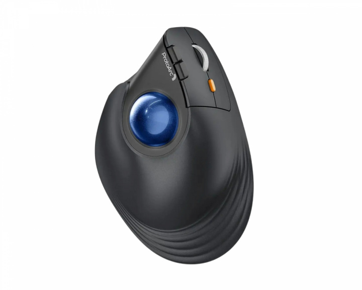  EM05 NL Vertical Wireless Trackball Mouse - Black/Blue