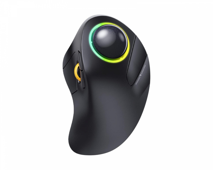  EM03 Wireless RGB Trackball Mouse - Black