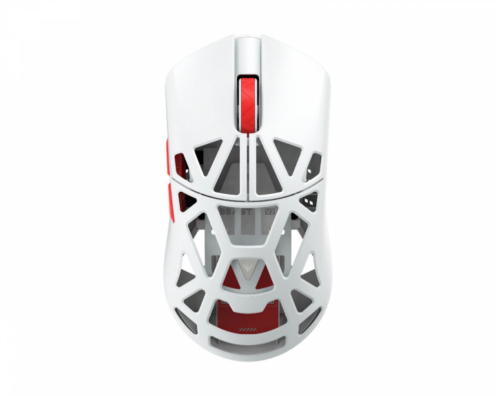 WLMouse Beast X Medium V2 Wireless Gaming Mouse - White/Red