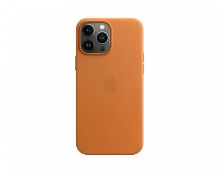  iPhone 13 Pro Max Leather Case - Golden Brown