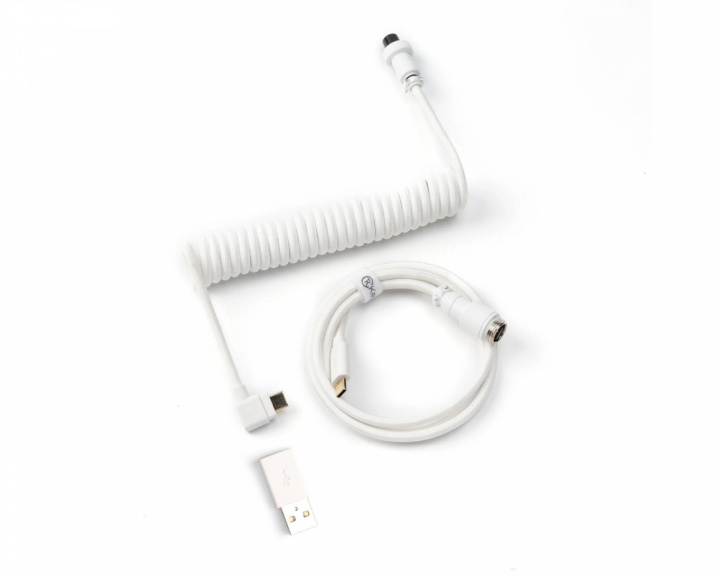  Coiled Aviator Cable 8K White