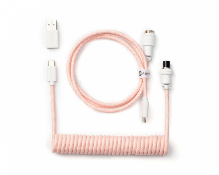  Coiled Aviator Cable Straight 8K - Light Pink