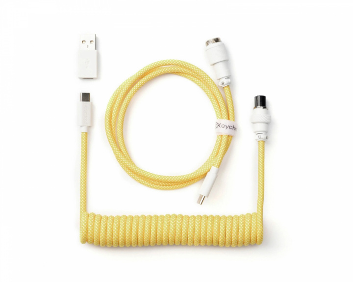  Coiled Aviator Cable Straight 8K - Yellow