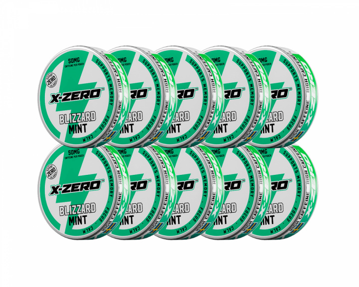 X-Gamer Pouch Energy - Blizzard Mint (10-Pack)