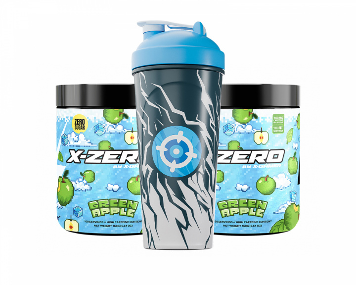 X-Gamer X-Zero Green Apple - 2 x 100 Servings