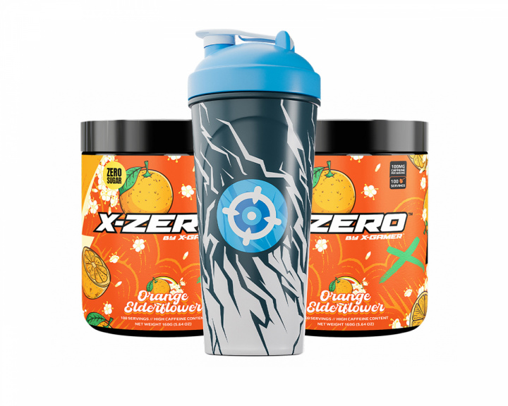 X-Gamer X-Zero Orange Elderflower - 2 x 100 Servings