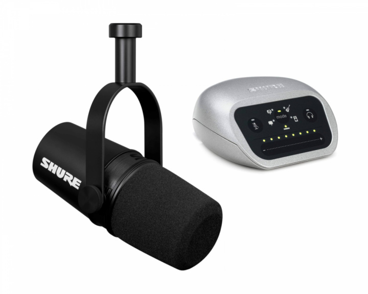  MV7X XLR Podcast Microphone + MVI/A-LTG Digital Audio Interface Bundle