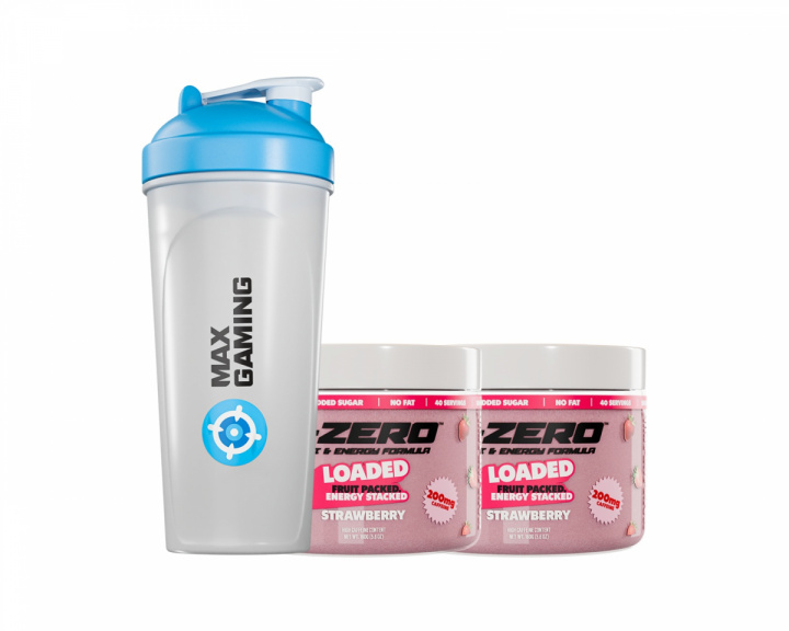 X-Gamer X-Zero Loaded Strawberry - 2 x 40 Servings + Shaker