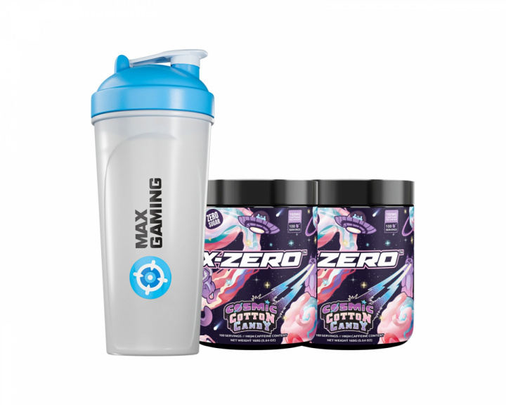 X-Gamer X-Zero Cosmic Cotton Candy - 2 x 100 Servings + Shaker