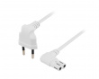 Power cable White 2m