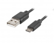 USB 2.0 Cable MICRO-B to USB 1m QC 3.0 Black