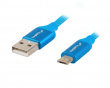 USB 2.0 Cable Premium MICRO-B to USB 1m QC 3.0 Blue