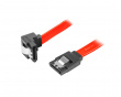 SATA 3 Angled Cable with Lock 6GB/S 30cm Red