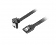 SATA 3 Angled Cable with Lock 6GB/S 70cm Black