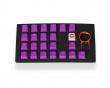 22-Key Rubber Double-shot Backlit Keycap Set - Purple