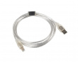 USB-A to USB-B 2.0 Cable Transparent (1.8 Meter)