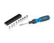 Screwdriver with Flexible Extension Rod + 9 Sockets