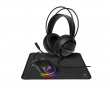 3 in 1 Gaming Kit with Headset, Mouse, Mousepad - GAM-131