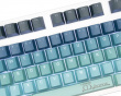 PBT Doubleshot Shine-through 142-Key Keycap Set - Mykonos