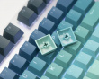 PBT Doubleshot Shine-through 142-Key Keycap Set - Mykonos