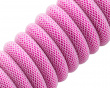 Classic Coiled Cable USB A to USB Type C, Strawberry Cream - 150cm