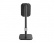 Aluminum Headphone Stand with Tiltable Phone Holder - Black