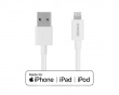 USB-A to Lightning MFi - Charge/sync cable 2m - White