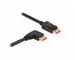 DisplayPort Cable 1.4 (4k/8k) - Right Angled - Black - 1m
