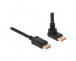 DisplayPort Cable 1.4 (4k/8k) - Upwards Angled - Black - 1m