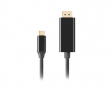 USB-C to DisplayPort Cable 4k 60Hz Black - 1.8m