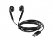 In-Ear Headphones, 3 Buttons, USB-C - Black