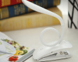 LED Table Lamp Flexible & Clip with built-in battery - White