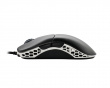 Feather Black & White Ultralight Gaming Mouse - Huano Blue