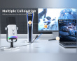 AMPLIGAME AM8 RGB USB/XLR Microphone - Dynamic Mic - White