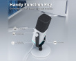 AMPLIGAME AM8 RGB USB/XLR Microphone - Dynamic Mic - White