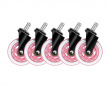 Wheels to Gamingchair - Pink - 5-Pack