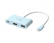 USB-C to HDMI 4K and USB Type-A with 90W Power Delivery - Blue