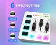 AMPLIGAME SC3 Gaming USB Mixer - Audio Mixer for Streaming & Podcast - White
