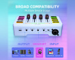 AMPLIGAME SC3 Gaming USB Mixer - Audio Mixer for Streaming & Podcast - White