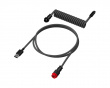 USB-C Coiled Cable - Grey / Black