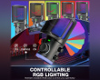 Ampligame AM6 Condenser Microphone with RGB - Black