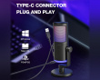 Ampligame AM6 Condenser Microphone with RGB - Black
