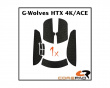 Soft Grips for G-Wolves HTX 4K/ACE - White