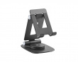 Foldable Aluminum Table and Phone Stand - Black