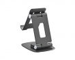 Foldable Aluminum Table and Phone Stand - Black