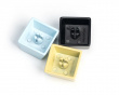 Colorful Great Wave Zinc Alloy Artisan Keycap - Pale Yellow