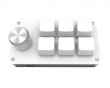 6-Key RGB Mini Mechanical Keypad with Knob - White