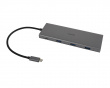 USB-C Docking Station with 12 Ports - Grey