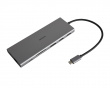 USB-C Docking Station with 12 Ports - Grey