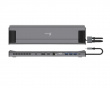 Dual-Monitor USB-C Docking Station M.2 nvme with 9 ports - Grey